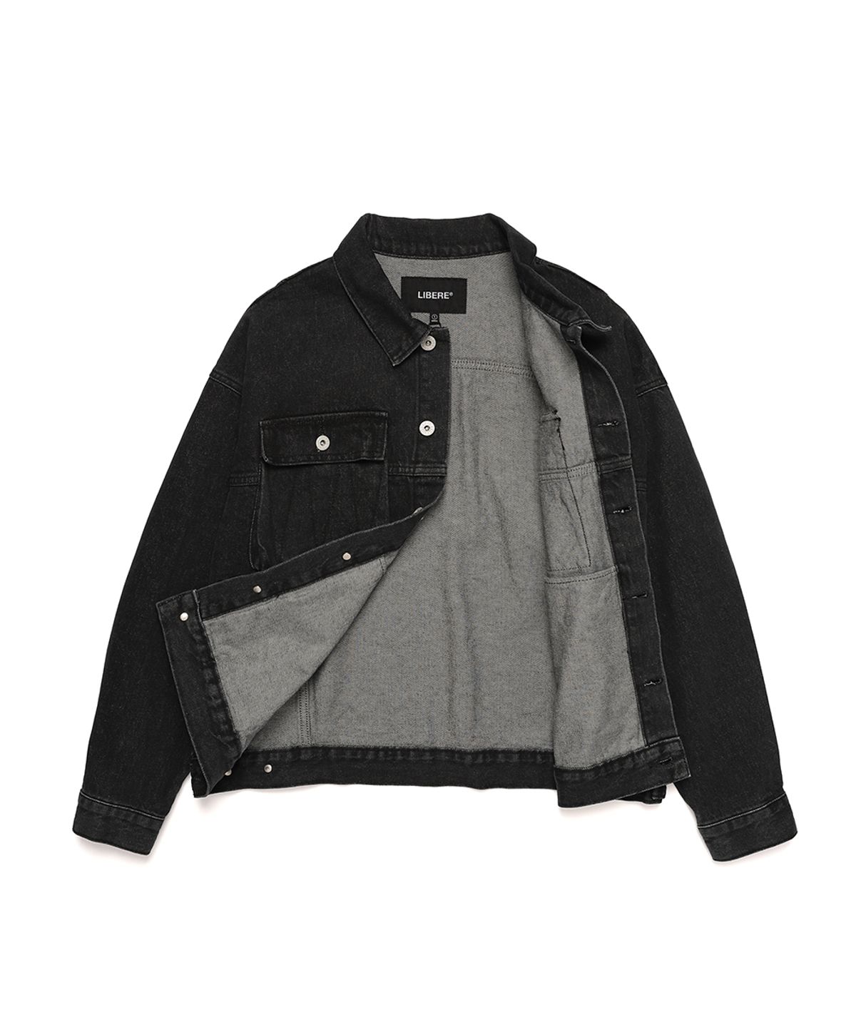 리베레(LIBERE) 21 DENIM JACKET / BLACK