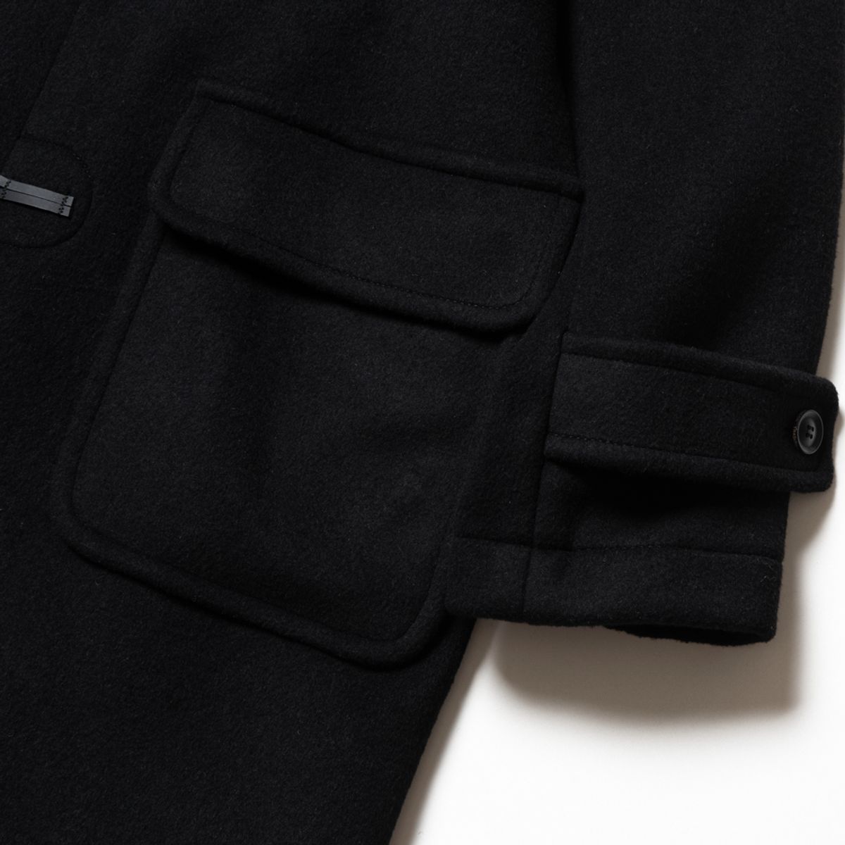 런던트레디션(LONDONTRADITION) Mens Erica Duffle Coat - Black BW5