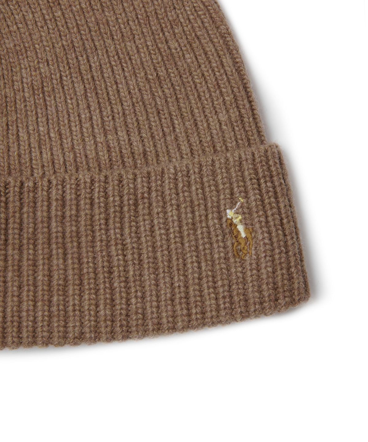 폴로 랄프 로렌(POLO RALPH LAUREN) 시그니처 포니 울 블렌드 비니 - 브라운
