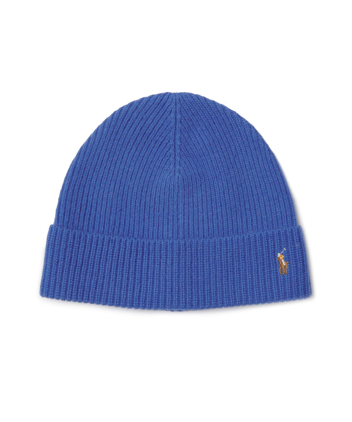 폴로 랄프 로렌(POLO RALPH LAUREN) 시그니처 포니 울 블렌드 비니 - 블루