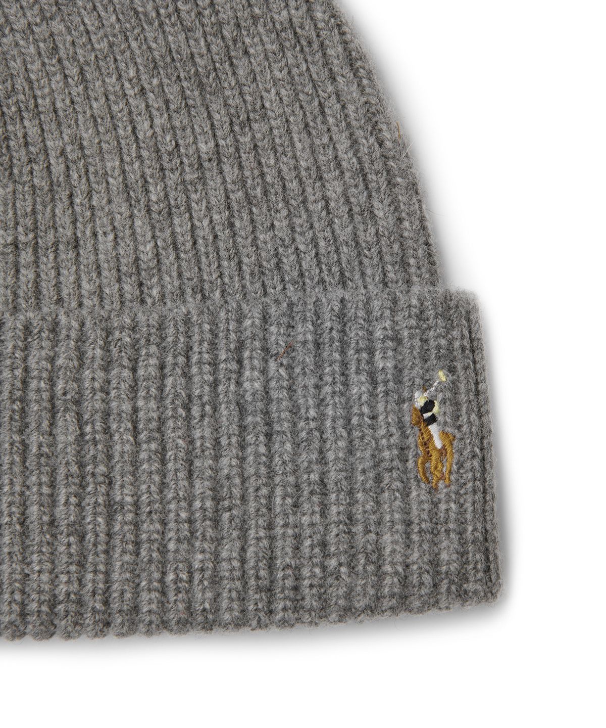 폴로 랄프 로렌(POLO RALPH LAUREN) 시그니처 포니 울 블렌드 비니 - 그레이