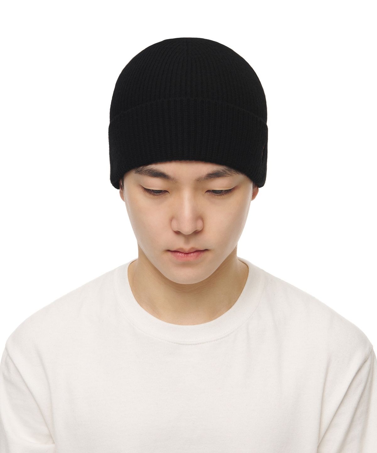 폴로 랄프 로렌(POLO RALPH LAUREN) 시그니처 포니 울 블렌드 비니 - 블랙