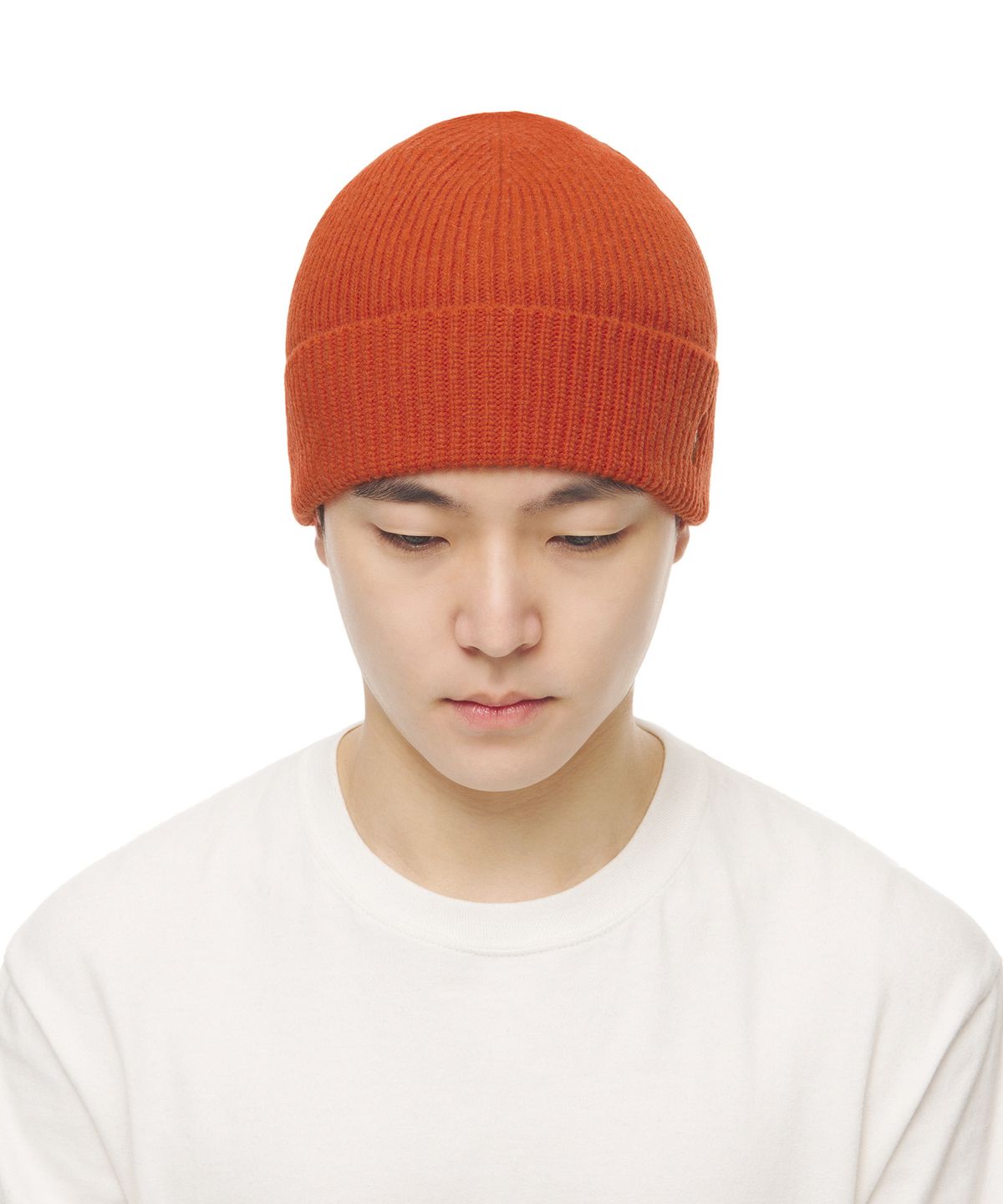 폴로 랄프 로렌(POLO RALPH LAUREN) 시그니처 포니 울 블렌드 비니 - 오렌지