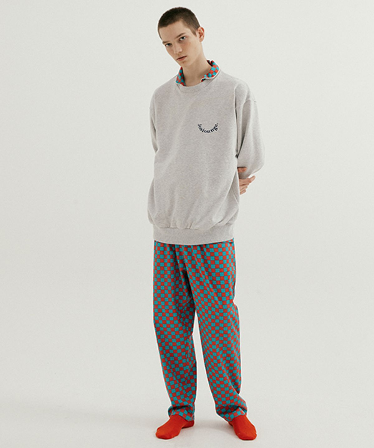 조스라운지(JO'S LOUNGE) Room Sweat Shirt Grey