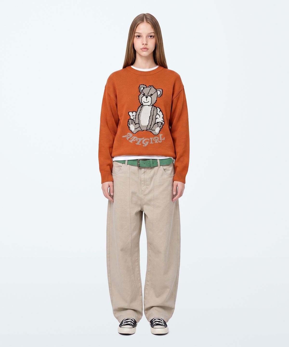 아파트먼트(APARTMENT) (W) JINIBEAR KNIT - ORANGE