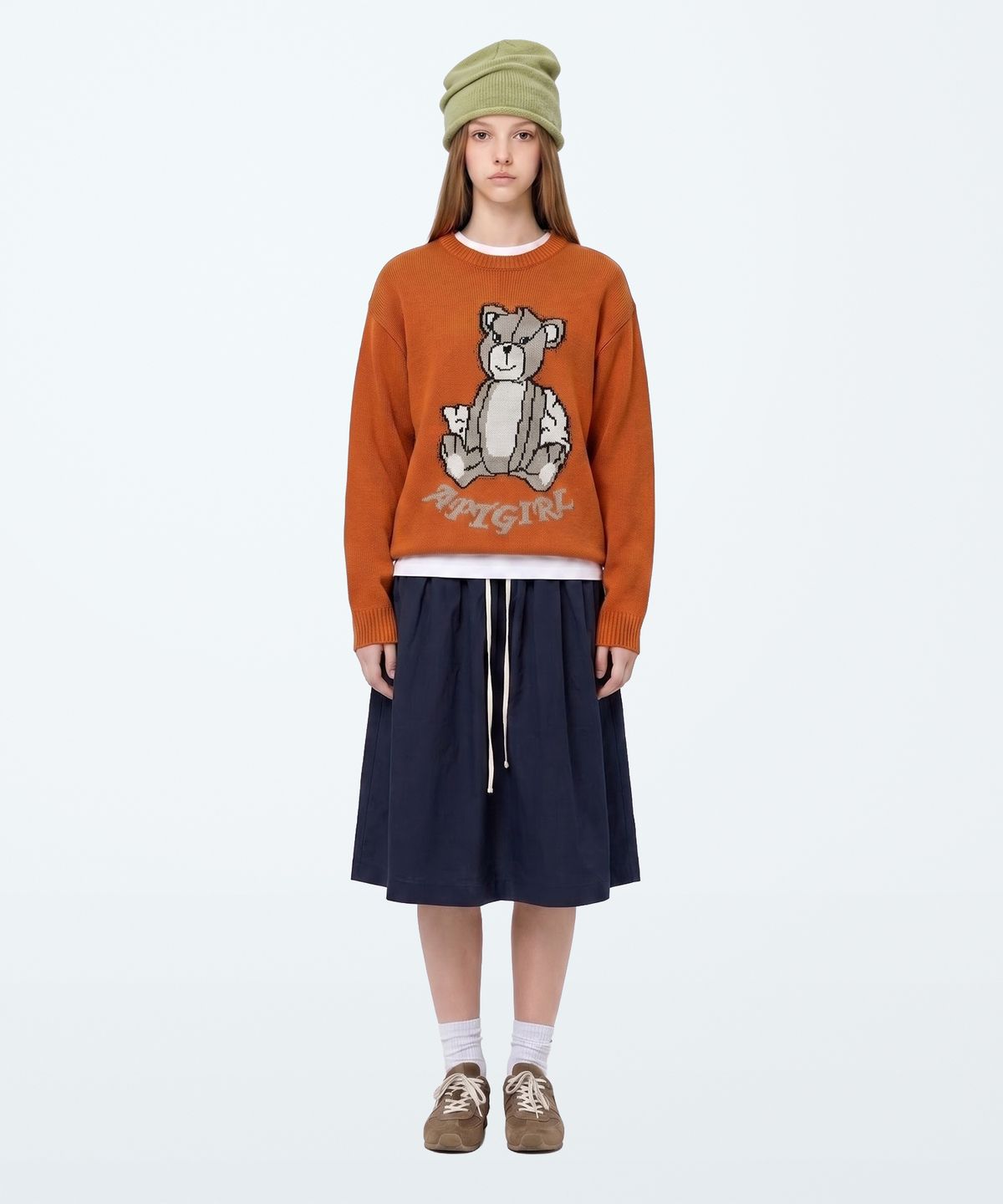 아파트먼트(APARTMENT) (W) JINIBEAR KNIT - ORANGE