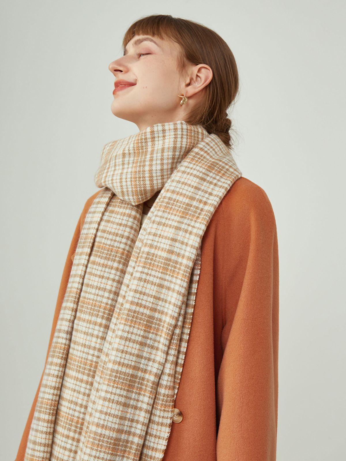 웬스데이딜라잇(WEDNESDAY DELIGHT) Simple wendy check muffler