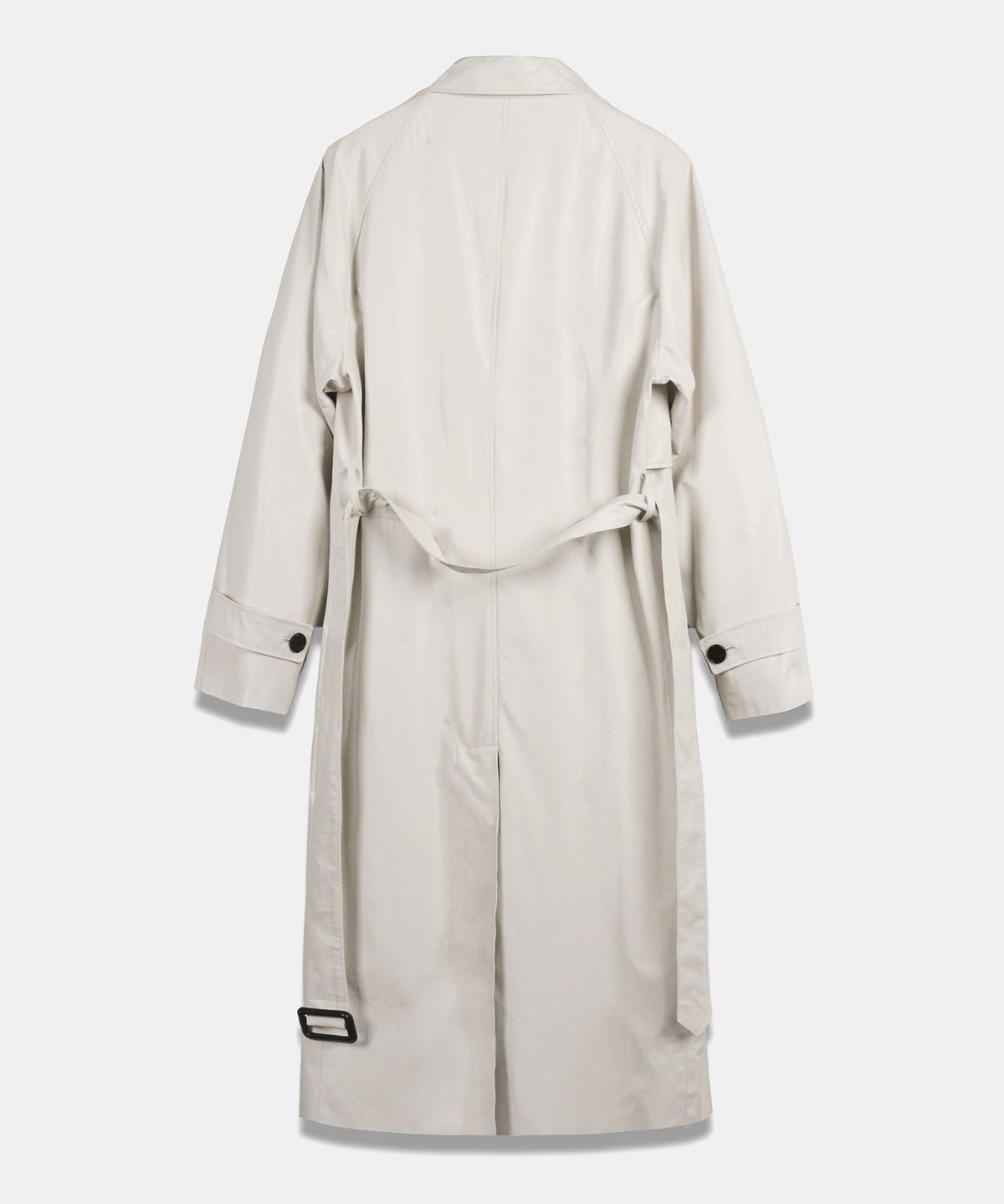 도프셉(DOFFSEPT) FAUX leather Trench Coat in Ivory