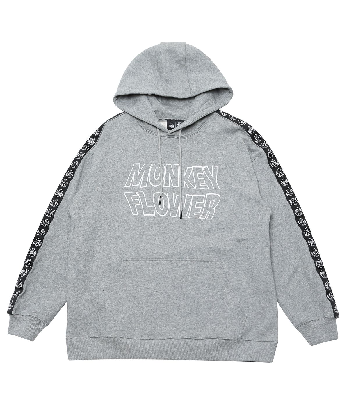 몽키플라워(Monkey Flower) 공용 이모지 웨빙트랙 스웻후드티셔츠/MF1WHD10U M GRAY