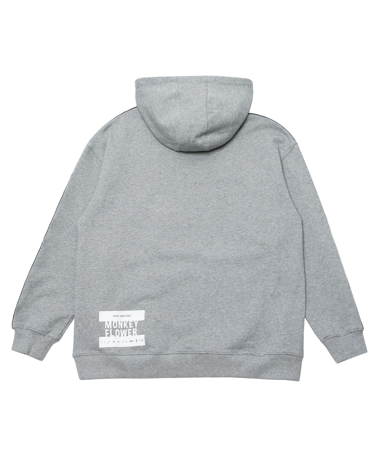 몽키플라워(Monkey Flower) 공용 이모지 웨빙트랙 스웻후드티셔츠/MF1WHD10U M GRAY