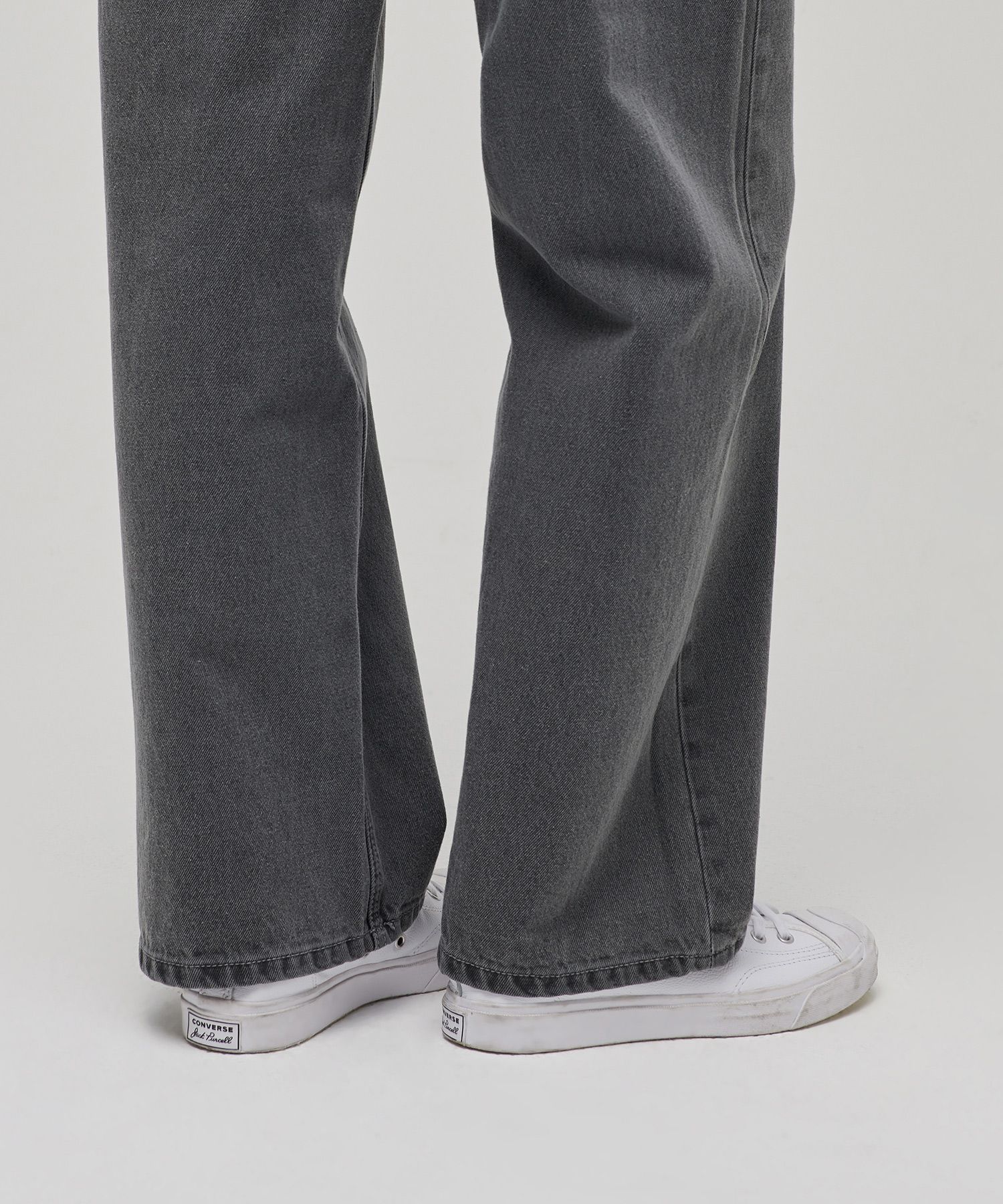 ★MUSINSA STANDARD★ Garment Dyed Wide Denim Pants Sage Grey MUSINSA | MUSINSA STANDARD WOMAN WOMENS WIDE DENIM PANTS_GRAY