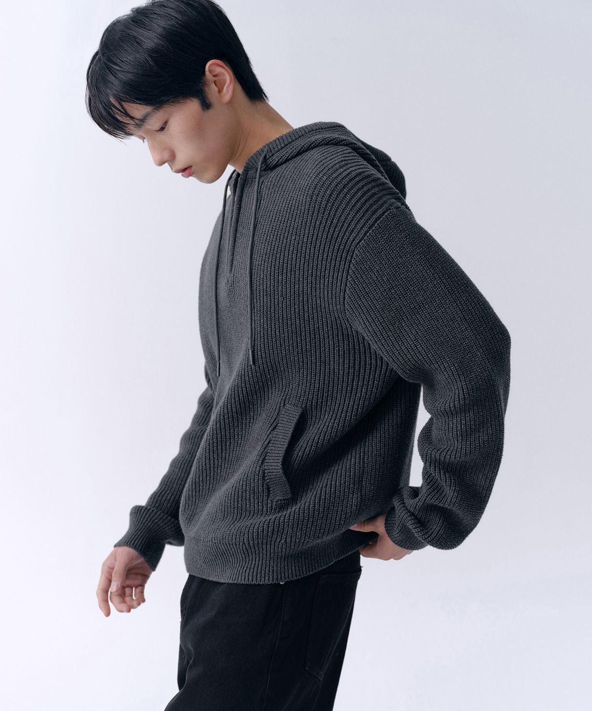 무신사 스탠다드(MUSINSA STANDARD) 와이드 데님 팬츠 [블랙]