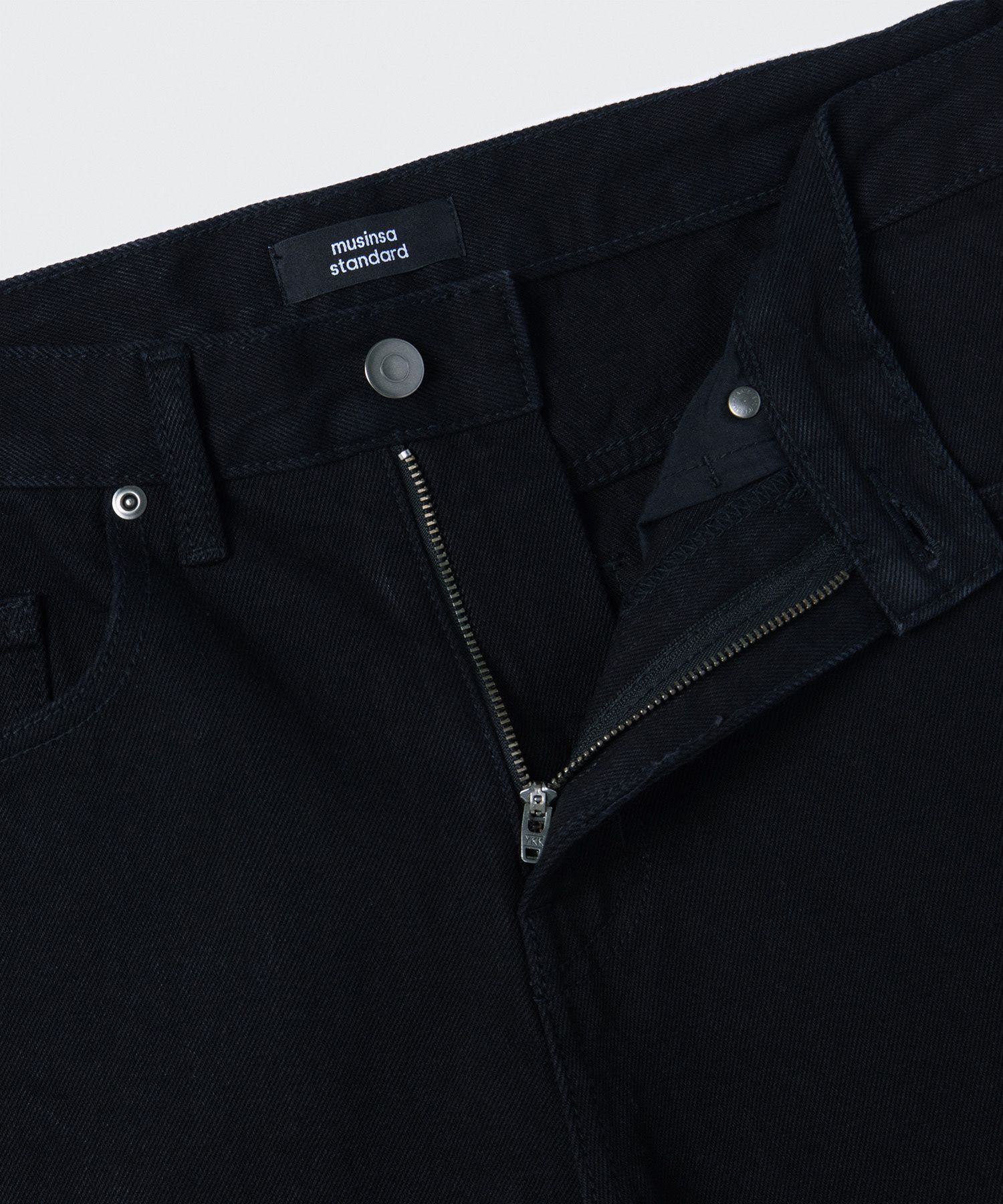 MUSINSA | MUSINSA STANDARD WIDE DENIM PANTS [BLACK]