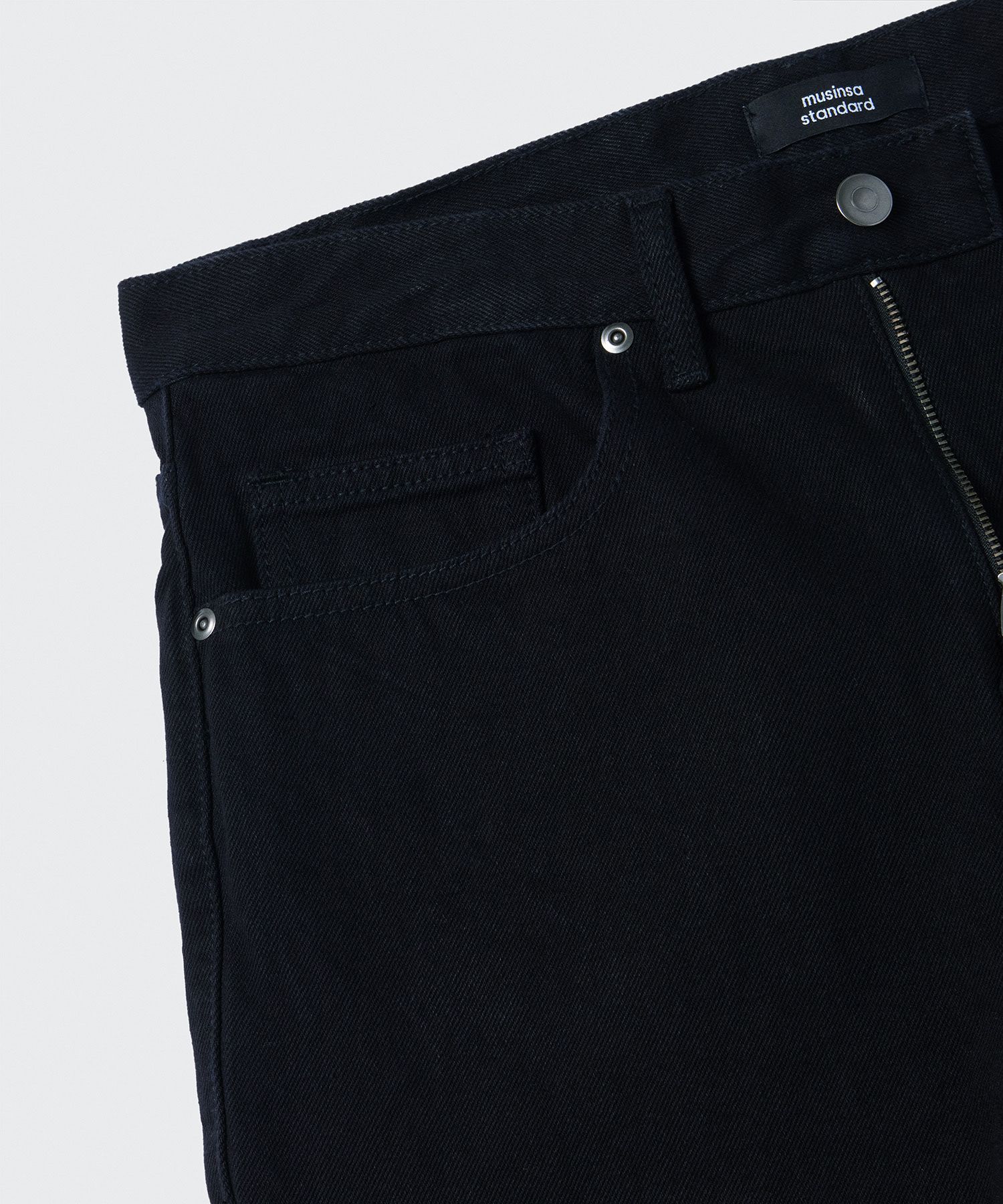 MUSINSA | MUSINSA STANDARD WIDE DENIM PANTS [BLACK]