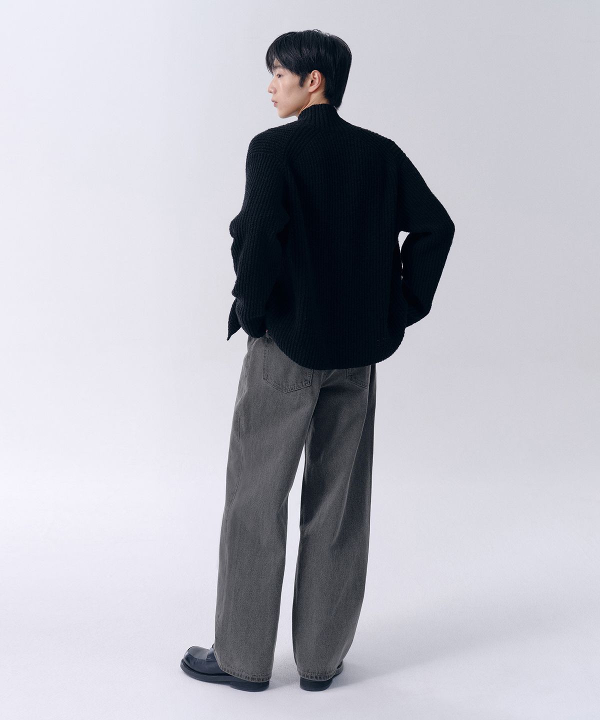 무신사 스탠다드(MUSINSA STANDARD) 와이드 데님 팬츠 [그레이]