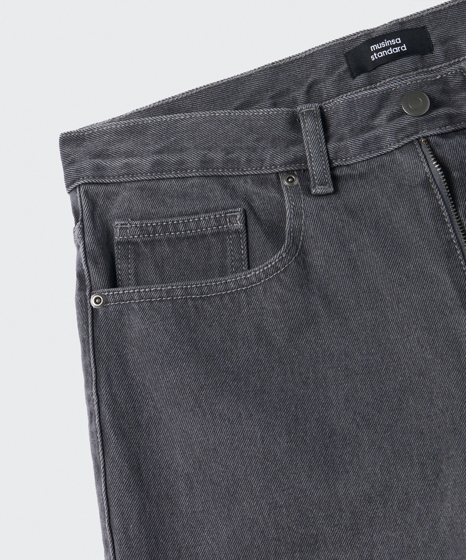 ★MUSINSA STANDARD★ Big wide denim pants gray MMDNP520-GR MUSINSA | MUSINSA STANDARD Pigment Wide Denim Pants [Gray]