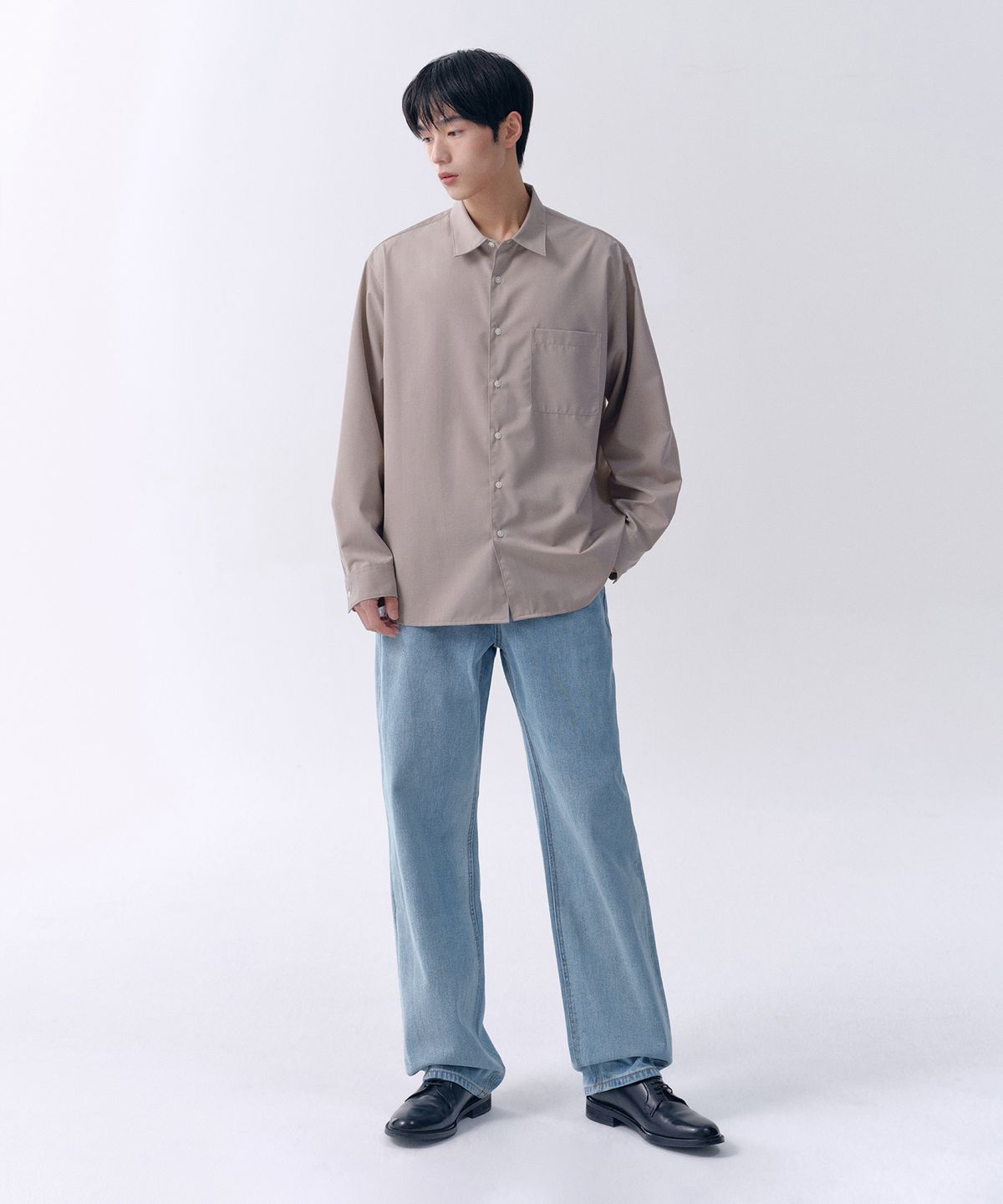 무신사 스탠다드(MUSINSA STANDARD) 레귤러 핏 데님 팬츠 [스카이 블루]