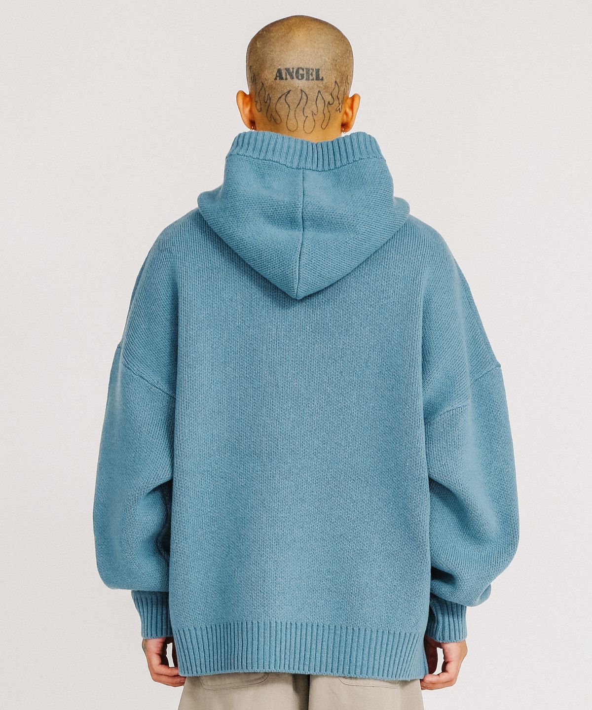 아조바이아조(AJOBYAJO) [PBA] DBOF Wool Knit Hoodie [SKY BLUE]