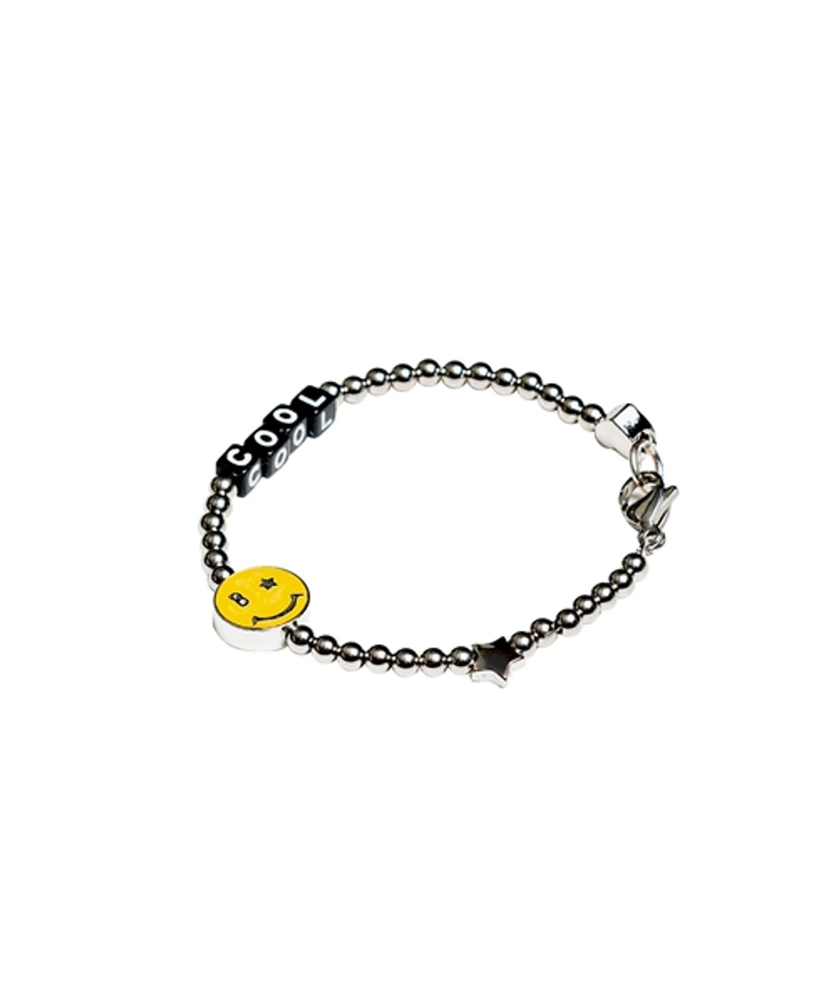 봉보(BONBEAU) Champ smile initial surgical Bracelet 스마일 참 이니셜 써지컬 볼 팔찌