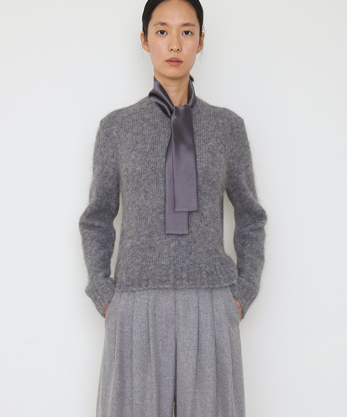마누엘 에 기욤(MANUELLE ET GUILLAUME) Alpaca grey knit