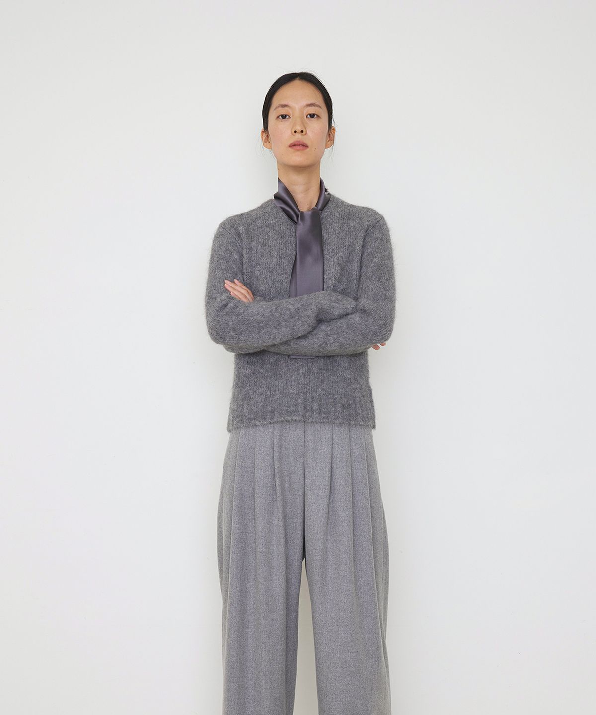 마누엘 에 기욤(MANUELLE ET GUILLAUME) Alpaca grey knit