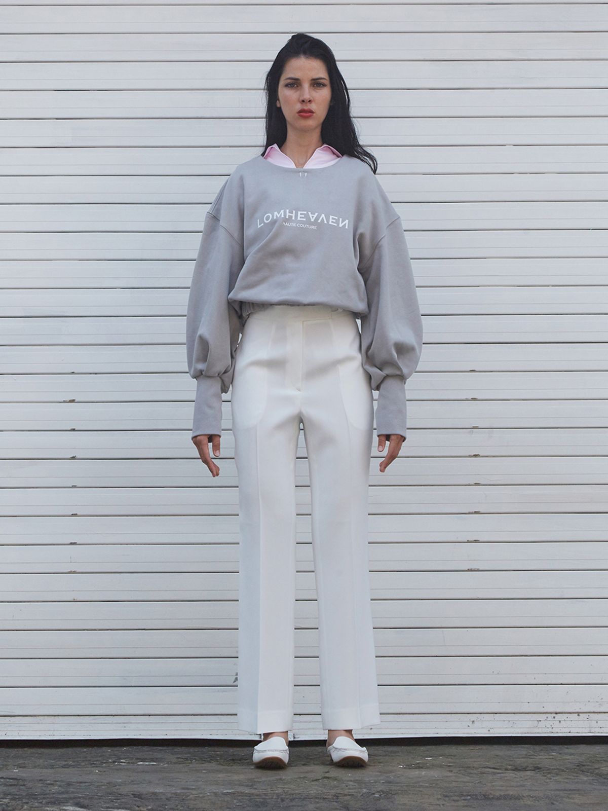 롬헤븐(LOMHEAVEN) P-101 SWEATSHIRT GR