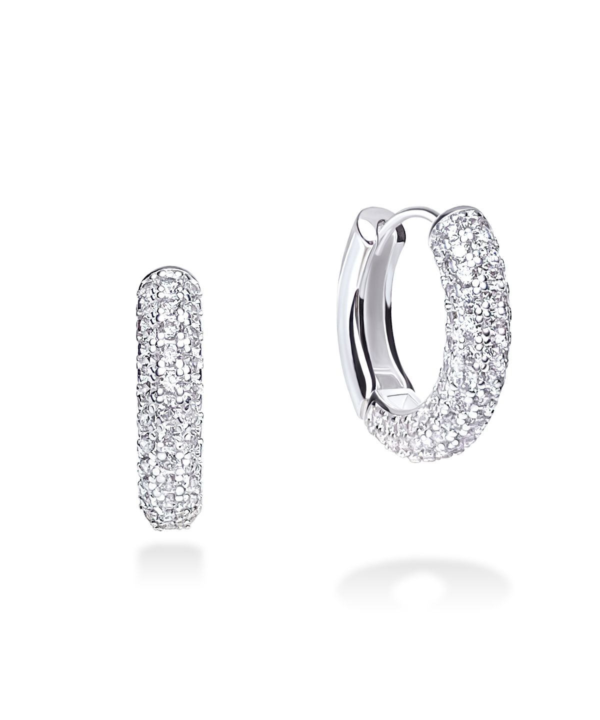 레인드랍 쥬얼리(RAINDROP JEWELRY) 레인드랍 도넛 파베 귀걸이 [S925]