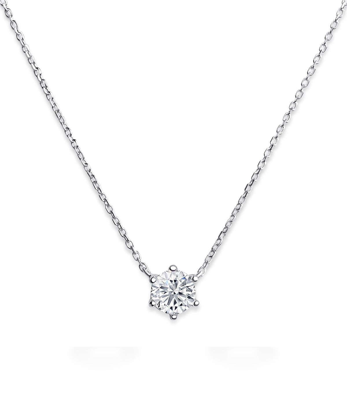 레인드랍 쥬얼리(RAINDROP JEWELRY) 레인드랍 6 프롱 솔리테어 목걸이 [S925]