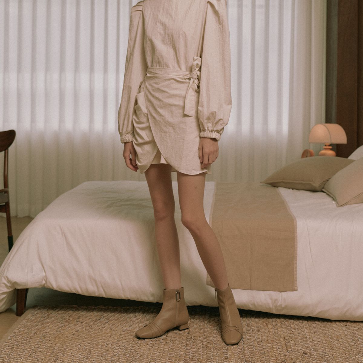 케리제이드(KERRIJADE) Inner Comb Boots_Beige