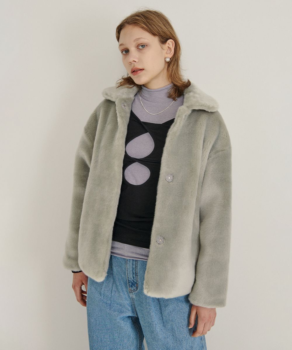 ジャケット・アウター maison celon eco fur short jacket MUSINSA公式 | SINOON ECO FUR JACKET