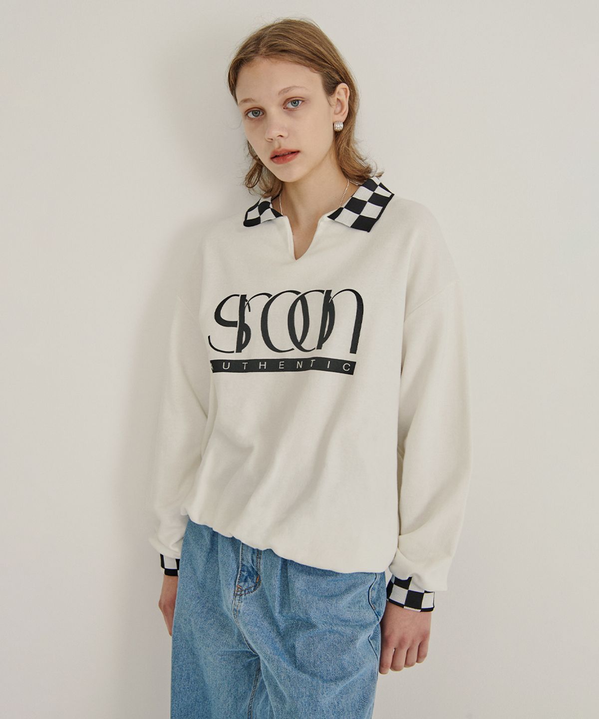 시눈(SINOON) AUTHENTIC LOGO SWEATSHIRT