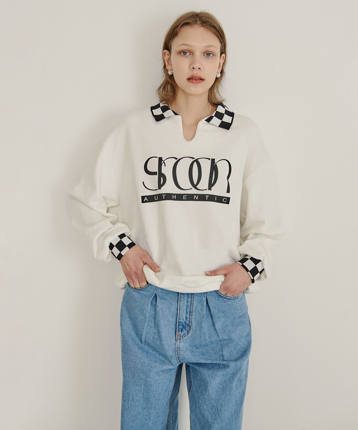 시눈(SINOON) AUTHENTIC LOGO SWEATSHIRT