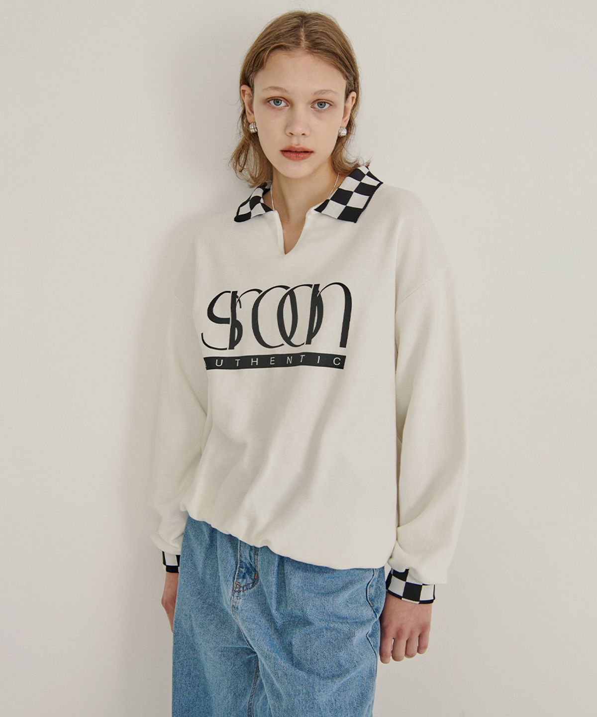 시눈(SINOON) AUTHENTIC LOGO SWEATSHIRT