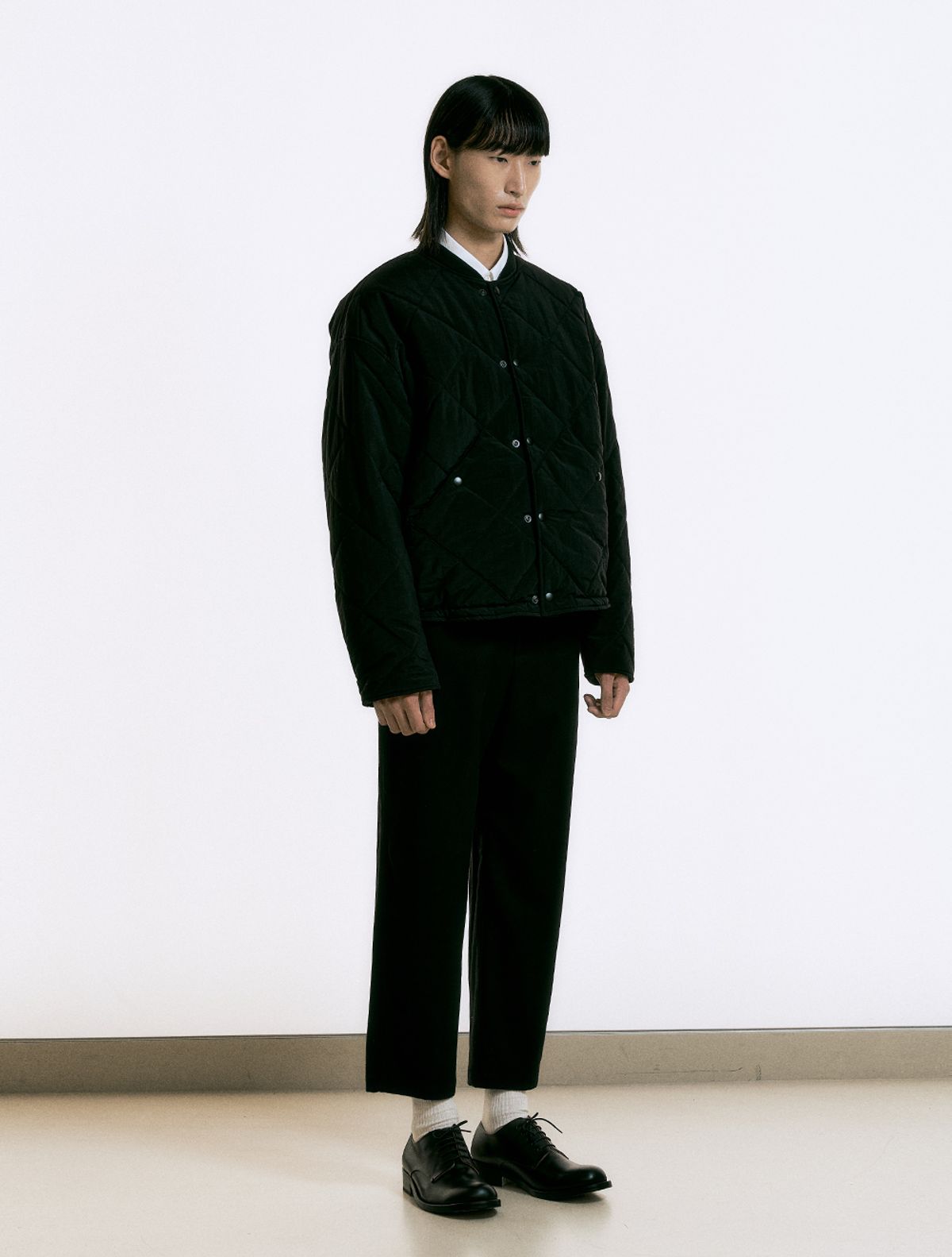 데호(DEHO) QUILTED JACKET [Black]