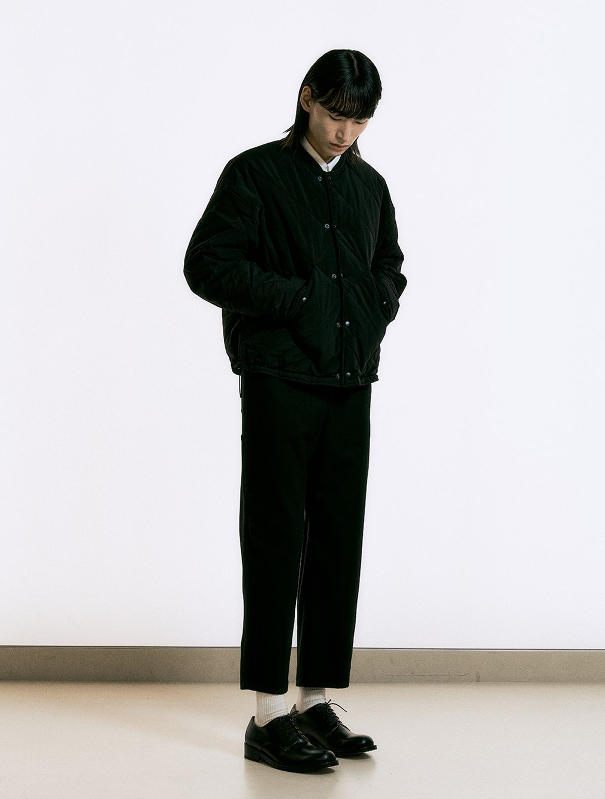 데호(DEHO) QUILTED JACKET [Black]