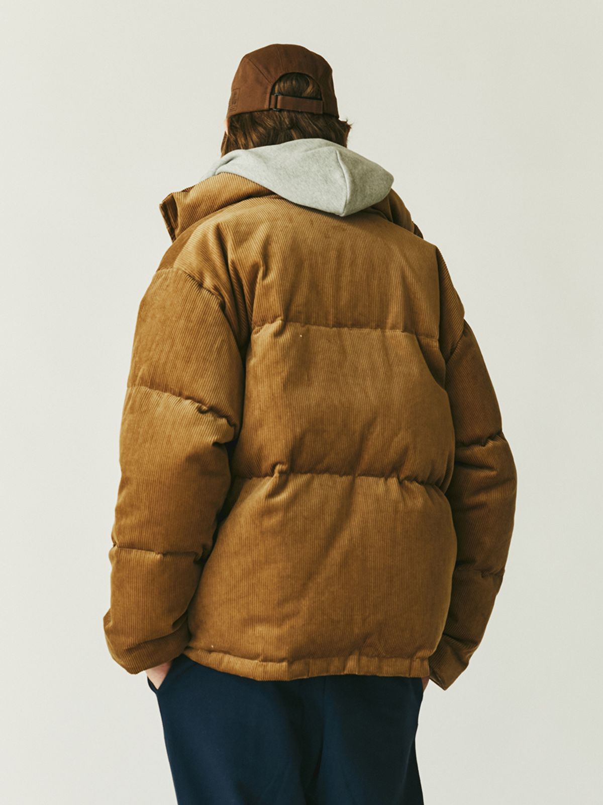 에스피엔케이(SPNK) 오버핏 코듀로이 점퍼_카멜