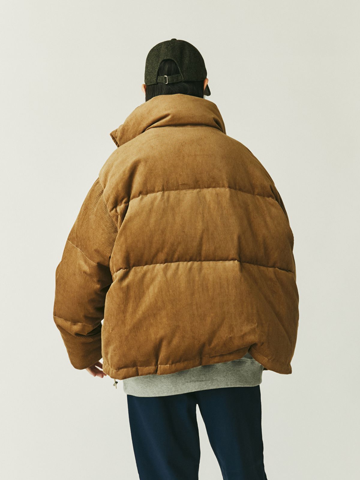 에스피엔케이(SPNK) 오버핏 코듀로이 점퍼_카멜