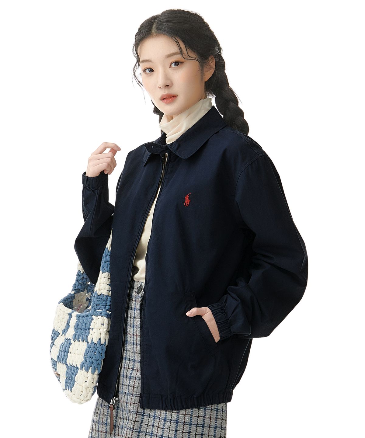 폴로 랄프 로렌(POLO RALPH LAUREN) 베이포트 코튼 재킷 - 네이비