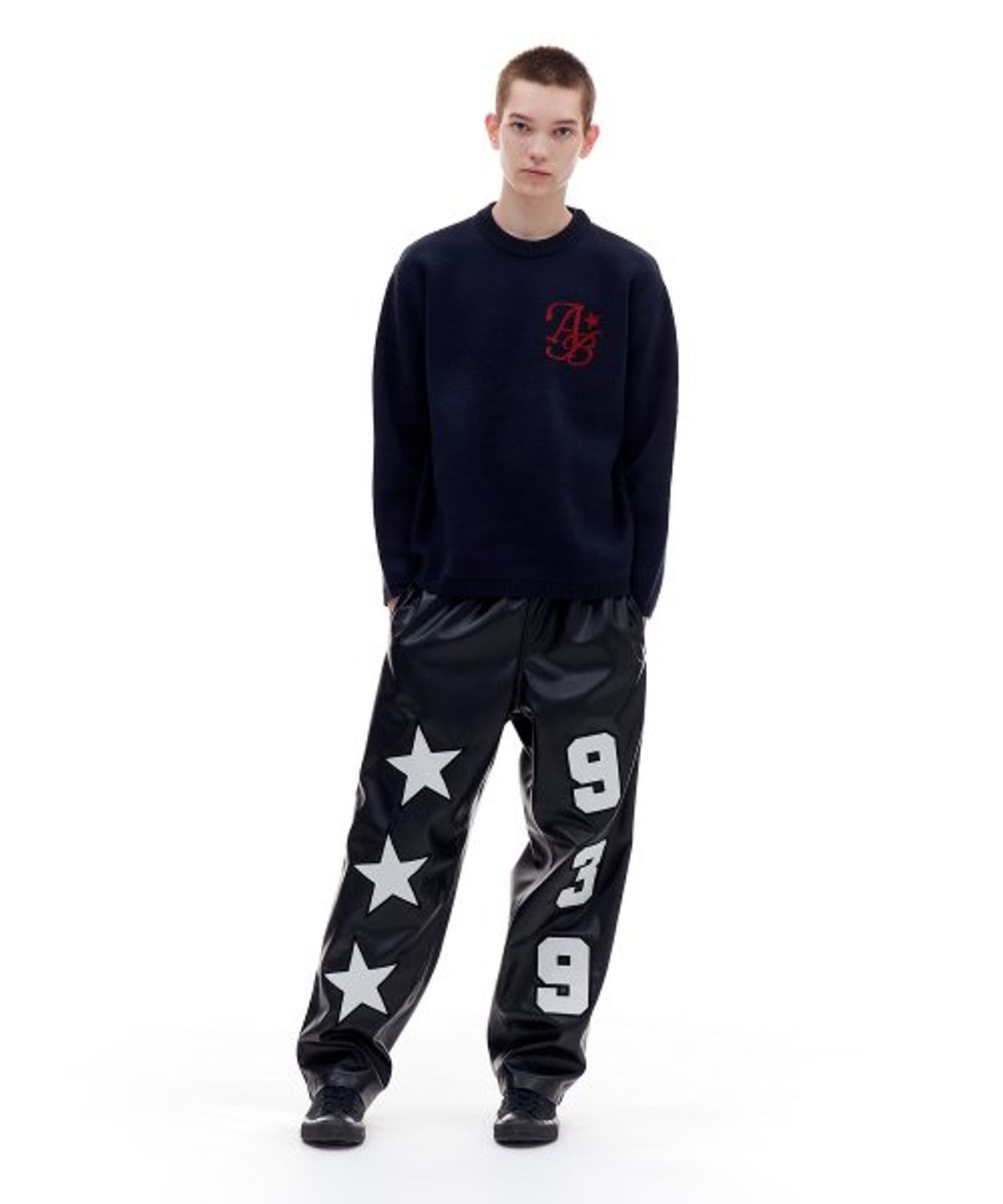 아카이브 볼드(ARCHIVE BOLD) FAKE LEATHER PANTS (BLACK)