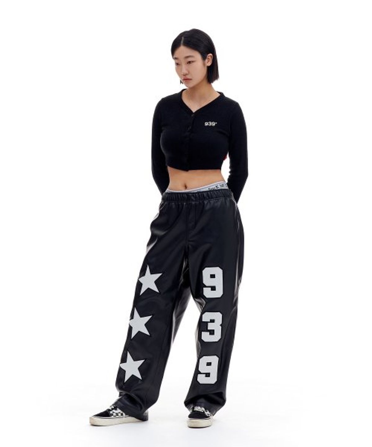아카이브 볼드(ARCHIVE BOLD) FAKE LEATHER PANTS (BLACK)