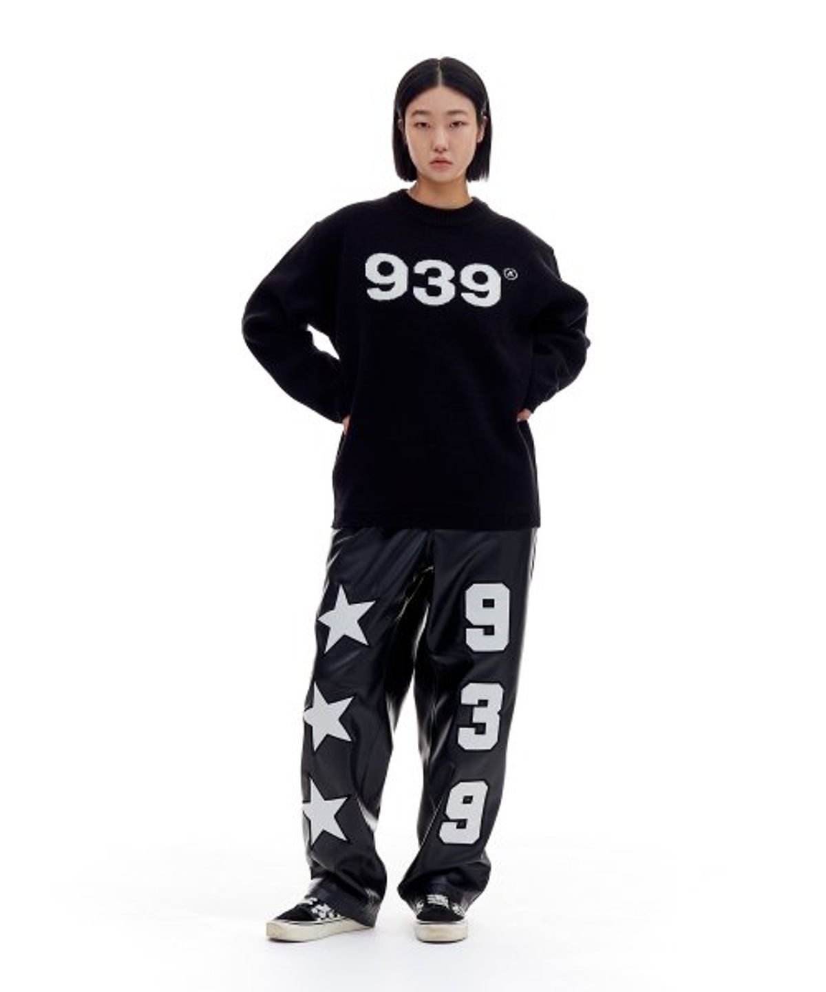 아카이브 볼드(ARCHIVE BOLD) FAKE LEATHER PANTS (BLACK)