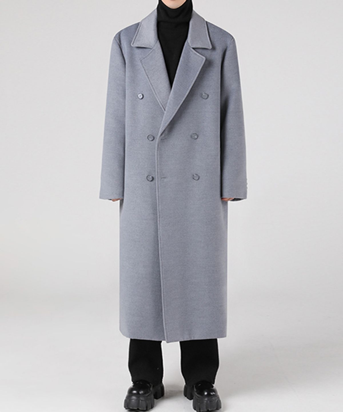 어반드레스(AVANDRESS) 125CM 슈퍼 롱 오버핏 더블 코트