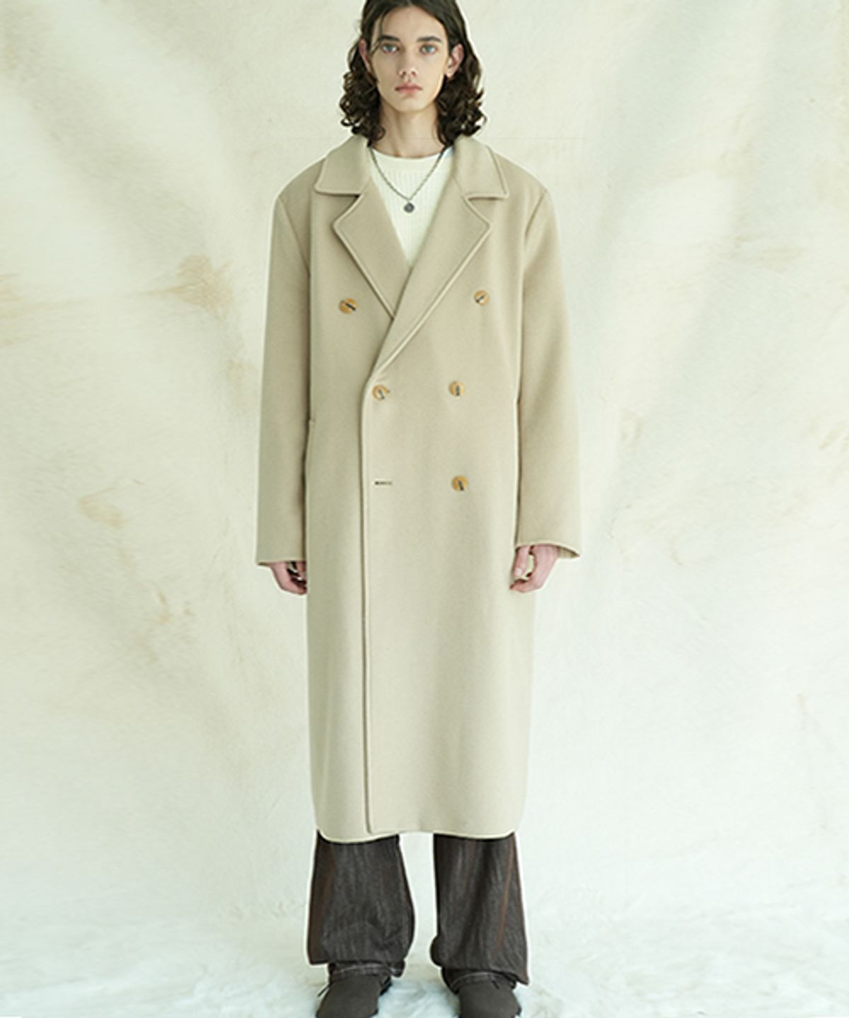 어반드레스(AVANDRESS) 125CM 슈퍼 롱 오버핏 더블 코트