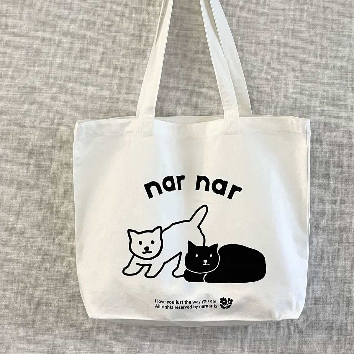 나르나르(NAR NAR) 두마리 고양이  화이트