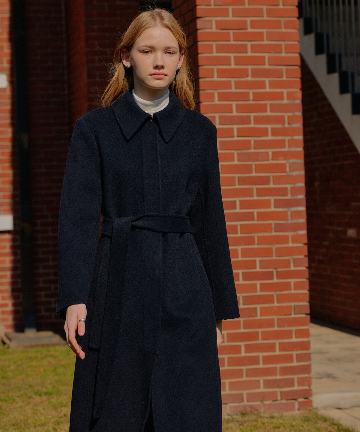 엽페(YUPPE) STAN HANDMADE COAT_NAVY