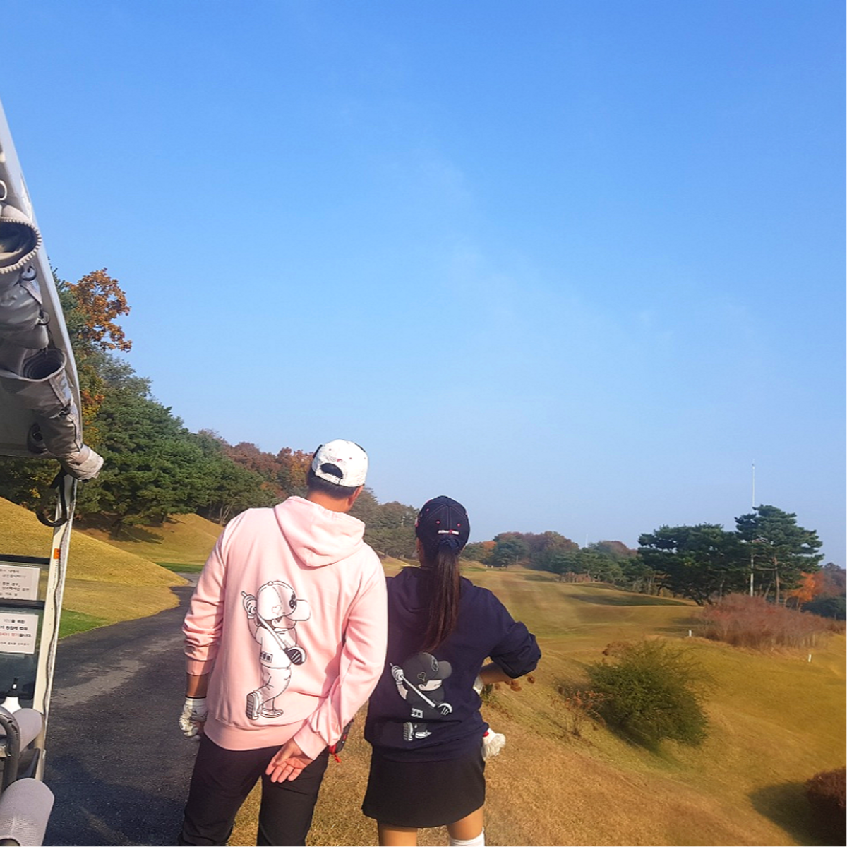 멀리건(MULLIGUN) 메탈하트 골프후드티