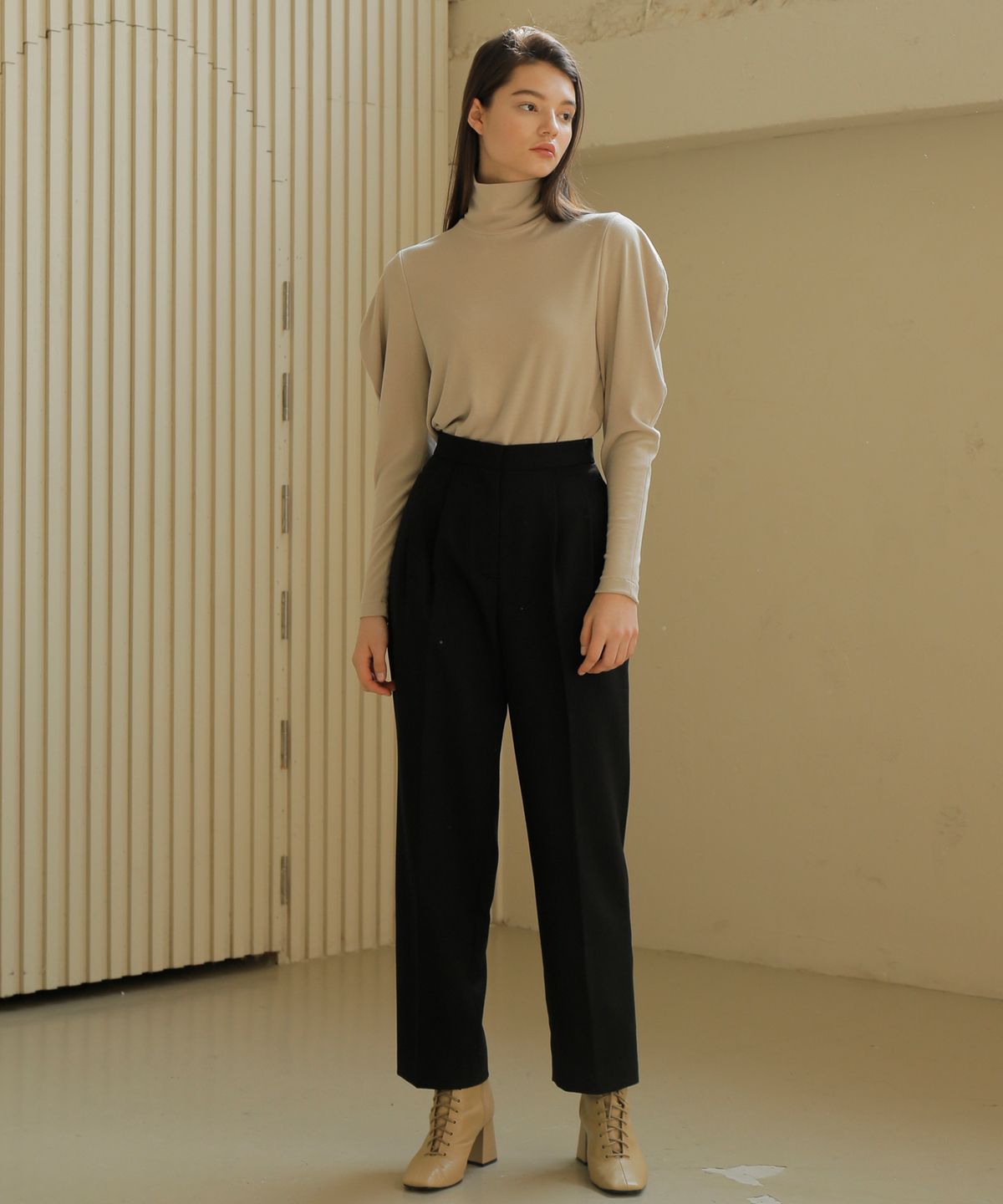 폴앤앨리스(PAUL&ALICE) BALLOON SLEEVE TURTLENECK / 7COLOR