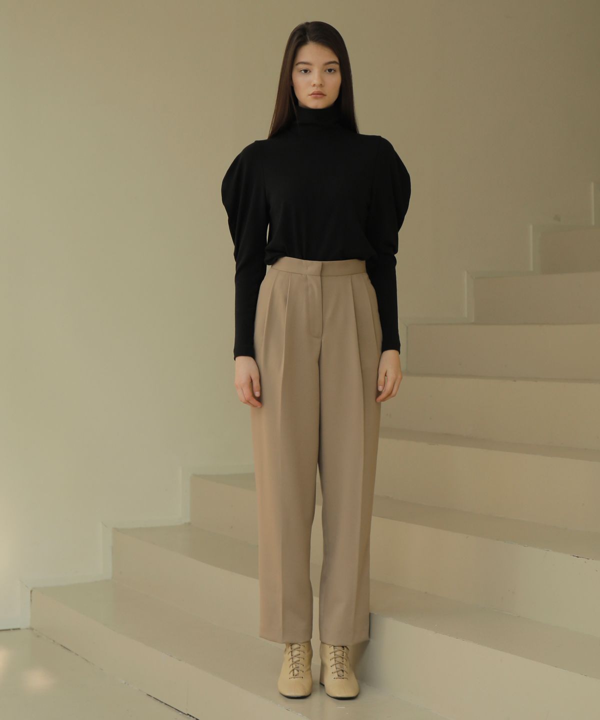폴앤앨리스(PAUL&ALICE) BALLOON SLEEVE TURTLENECK / 7COLOR