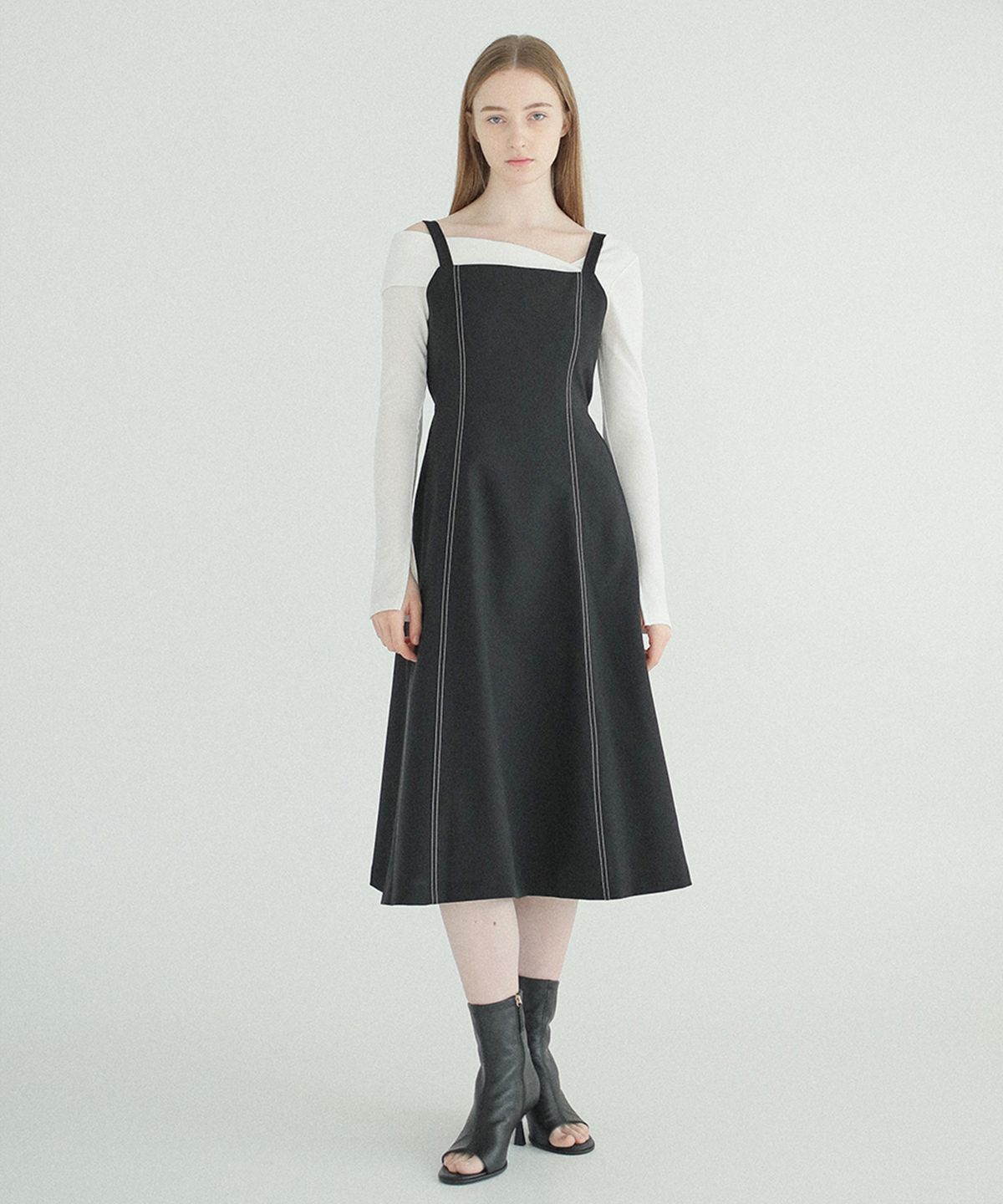 폴앤앨리스(PAUL&ALICE) CAMISOLE DRESS / BLACK