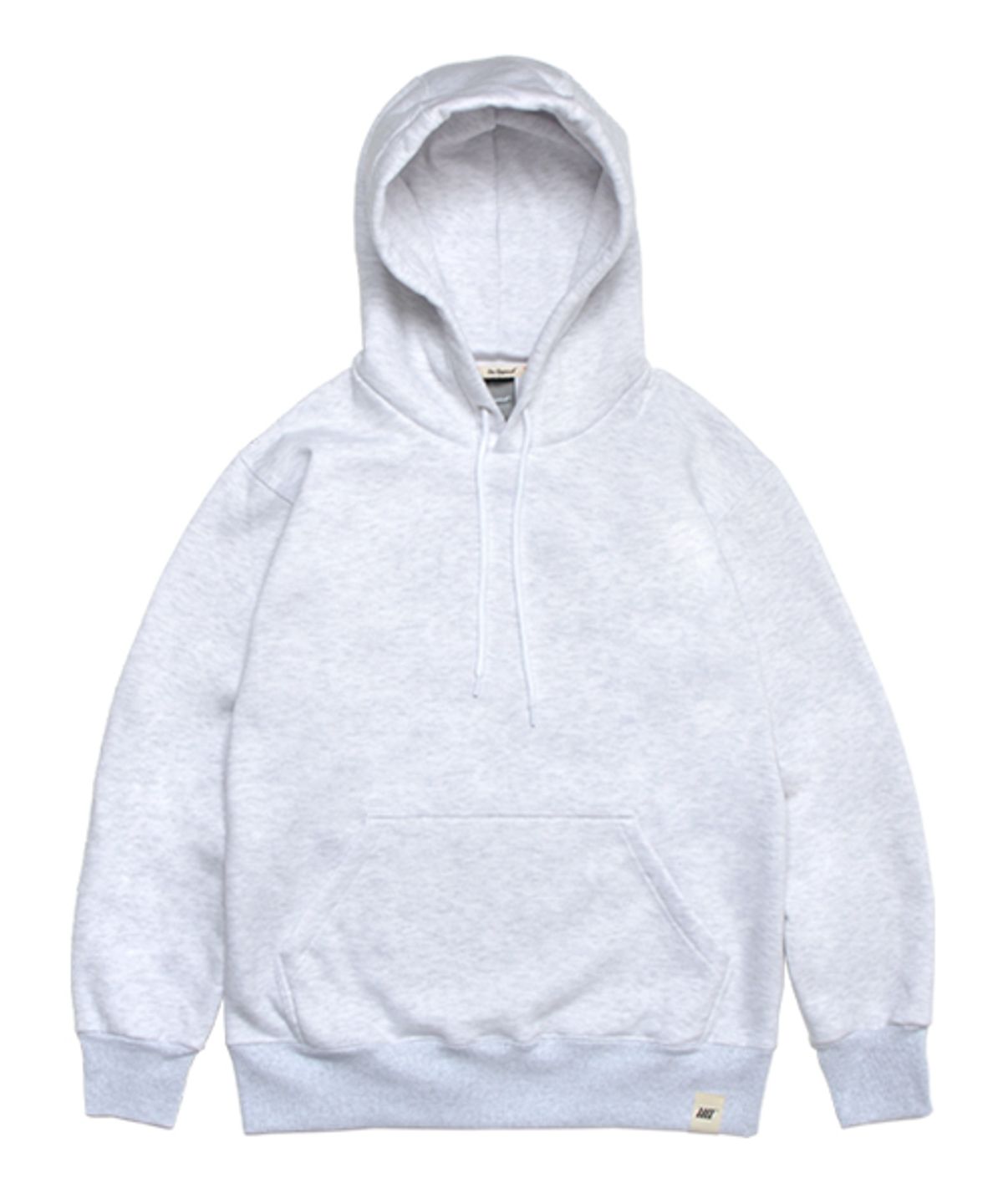 유니어패럴(UNI APPAREL) 베이직 기모 후드티 화이트메란지